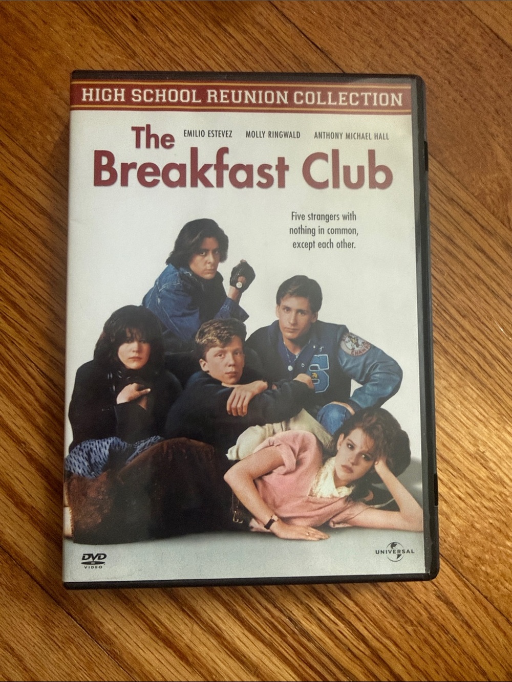 The Breakfast Club DVD — White & Red Cover